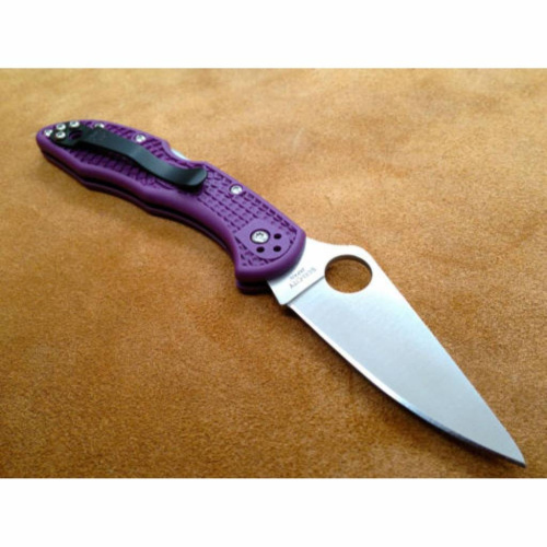 Складной нож Spyderco Delica 4 Flat Ground - 11FPPR фото 6
