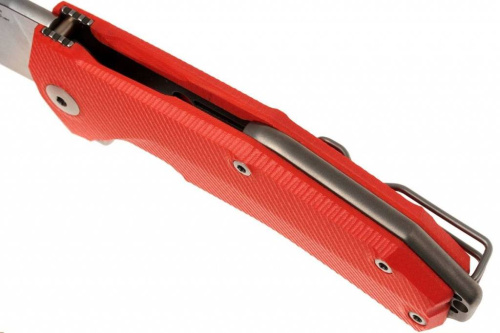 Складной нож Lion Steel KUR OR G10 Orange Flipper фото 21