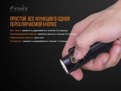 375 Fenix Фонарь E25 Cree XP-E2 фото 6