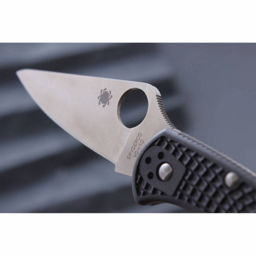 Складной нож Spyderco Delica 4 Flat Ground - 11FPBK фото 7