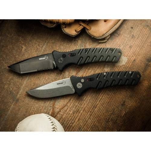 491 Boker Автоматический складной ножStrike Tanto All Black фото 3